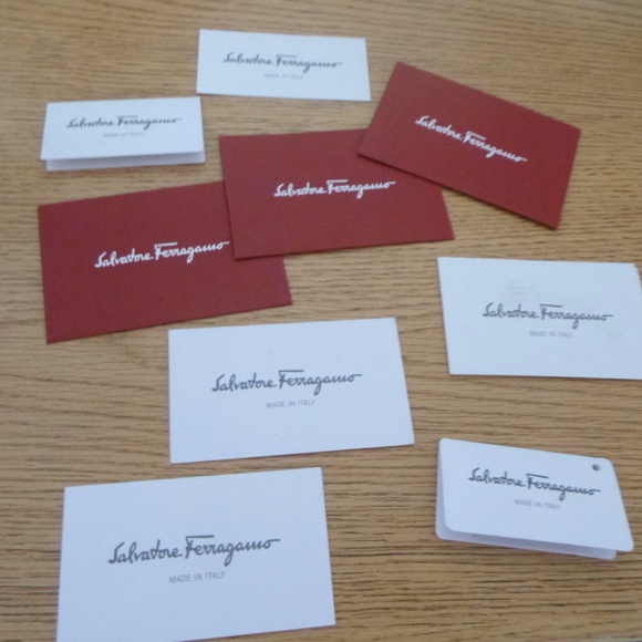 AUTHENTIC SALVATOR FERRAGAMO TAGS CARDS RECEIPT ENVELOPES {ONLY} - Picture 5 of 16